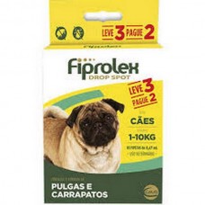 Fiprolex 1-10kg caixa com 3 pipetas