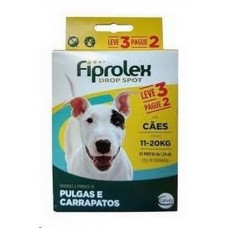 Fiprolex 11-20kg - caixa com 3 pipetas