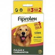 Fiprolex 21-40kg - caixa com 3 pipetas