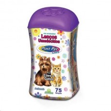 Lencos umedecidos plast pet care  c-75un