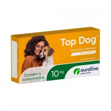 Vermifugo top dog ouro fino caes 10kg un frac do orig