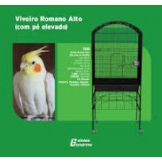 Viveiro romano aves alto epoxi preto e180apr