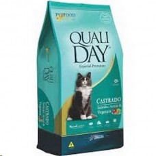 Racao qualiday cat castrado salmao 10,1 kg