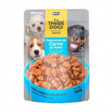 Sache three doogs original filhote carne 100g