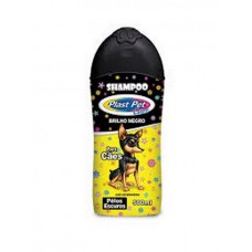 Shampoo plas pet brilho negro pelos escuros 500ml