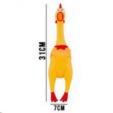 Brinquedo mordedor frango media 31cm