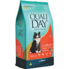 Racao qualiday cat castrado frango 20kg