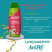 Shampoo avipet clean 700ml - strawberry